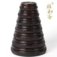 雅轩斋 Mahogan Strange Stone Coney Pot Base Country Woodcarvan Crafts Vase Vase твердые деревянные лоббинг -основание полное набор