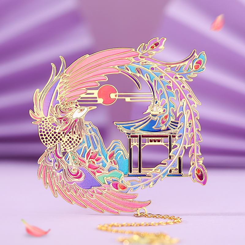 镂空黄铜金属书签故宫精美创意中国风古风纪念品女 古典卡通礼物教师节小礼品儿童小学生用谢师定制订制礼盒