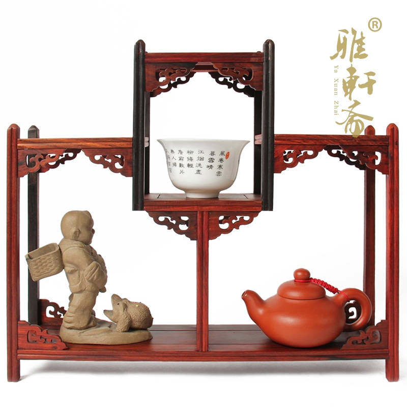 酸枝木博古架红木工艺品古玩