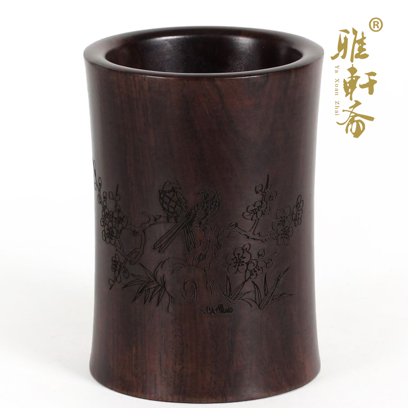 红木工艺品双喜礼物办公书房摆件