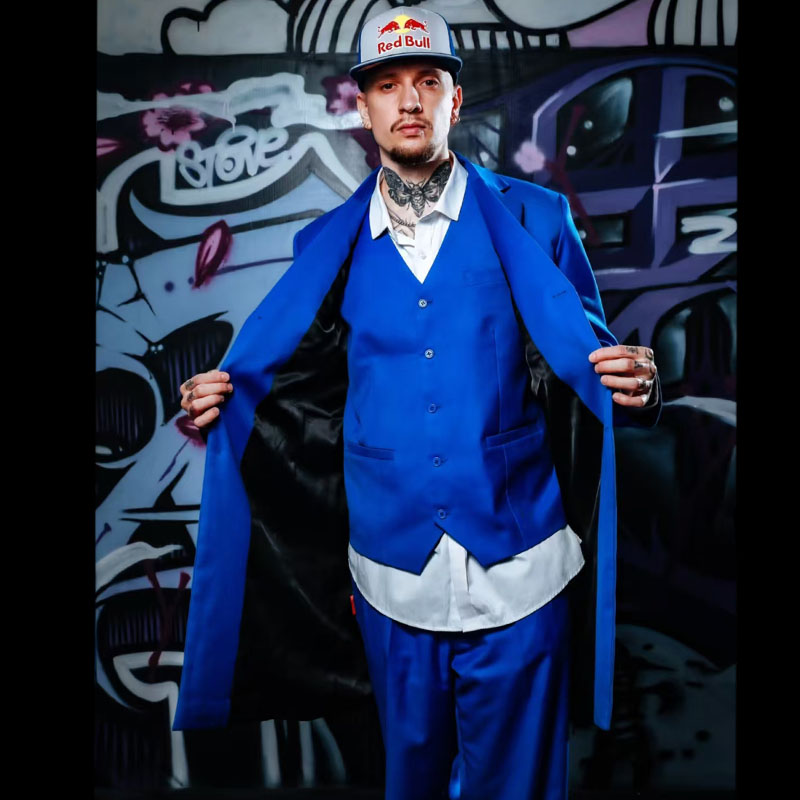 popping街舞西服定制poppinC同款