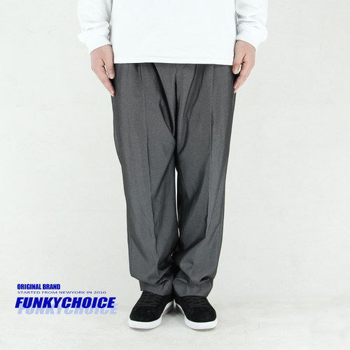 亮面灰色街舞西裤男女演出服