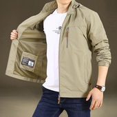 宽松速干户外冲锋上衣棉服休闲男装 春装 外套男士 加绒厚春秋夹克男