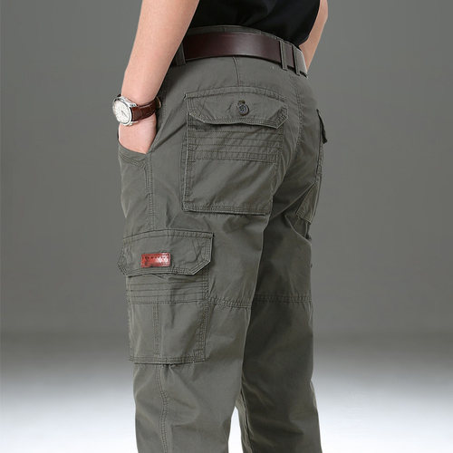 纯棉户外多口袋纯棉耐磨休闲裤