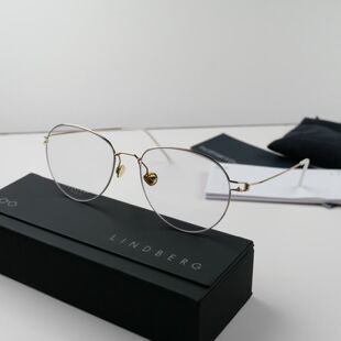 正品LINDBERG林德伯格OLIVIA眼镜框丹麦时尚超轻纯钛椭圆眼镜架