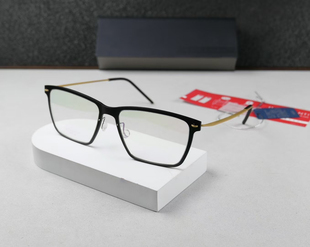 正品LINDBERG林德伯格6646眼镜框丹麦时尚超轻纯钛方框眼镜架