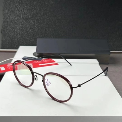 正品LINDBERG镜框林德伯格眼镜架5805明星同款近视纯钛眼镜框丹麦