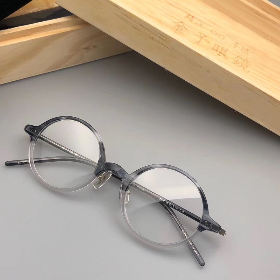 正品kaneko金子眼镜KC40日本手工镜架纯钛复古赛璐璐板材眼镜框-封面