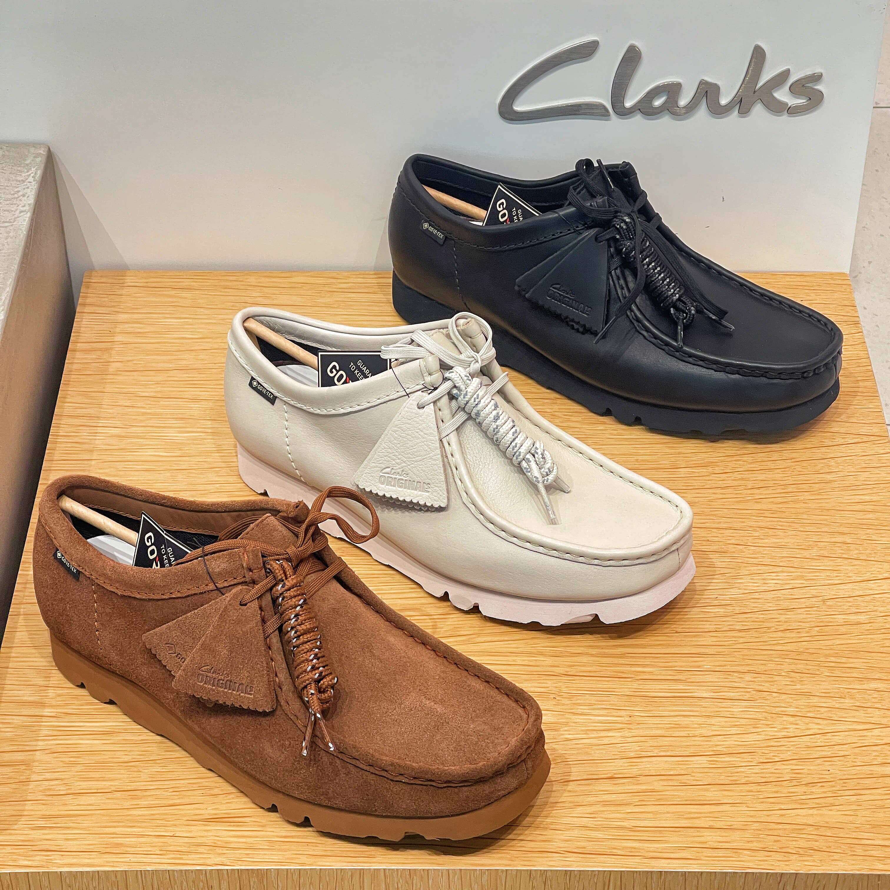 其乐Clarks Gore Tex Originals黑色白色复古休闲男女同款袋鼠鞋