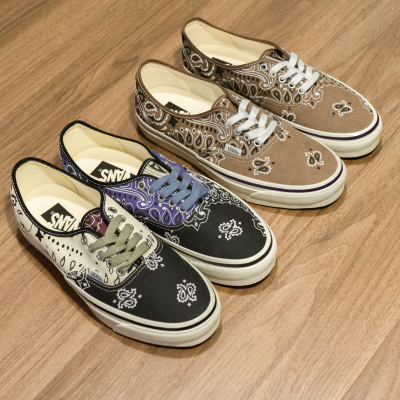 Vans Premium Authentic棕色腰果花复古板鞋帆布鞋