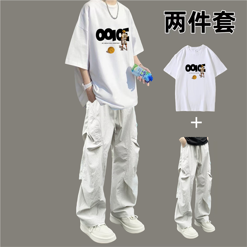 青少年潮流一整套宽松夏季
