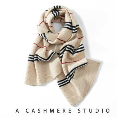 保暖男女同款加厚拼色羊绒围脖