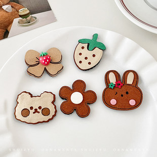 碎发整理神器儿童前额浏海卡通粘女童发贴小女孩不伤发魔术贴发饰