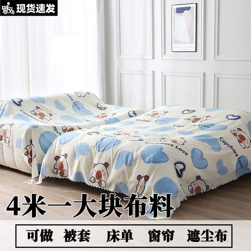 清仓4米大布料宽幅2.3米隔断工地宿舍防尘布/DIY小布料0.45米*3米