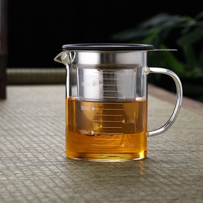玻璃豆浆过滤杯带刻度量杯