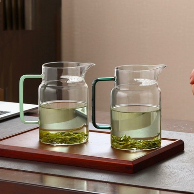 大容量月牙公道杯茶滤网一体