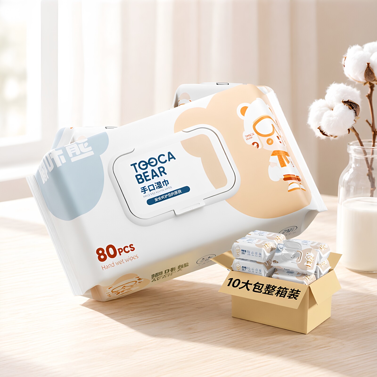 EDI纯化水宝宝手口湿巾80抽