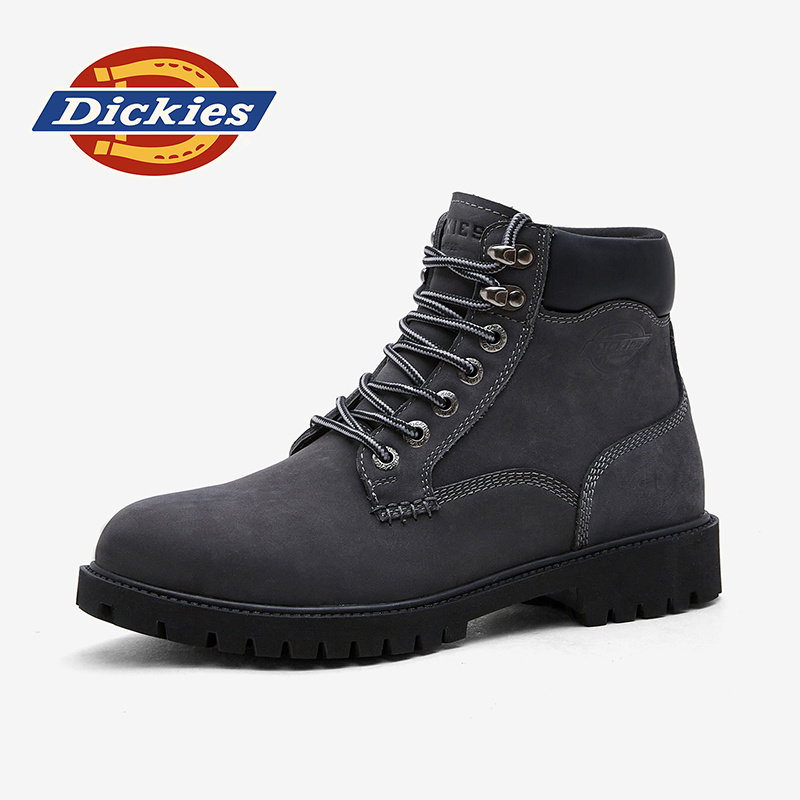 Dickies马丁靴男款2026新款男鞋冬季靴子皮靴英伦男士中帮工装靴