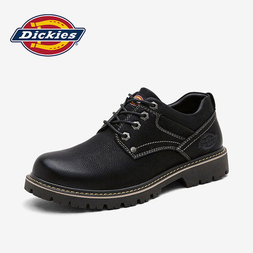 Dickies黑色厚底增高工装鞋男