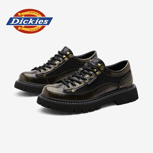dickies男鞋四季休闲皮鞋德比鞋