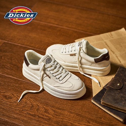 Dickies帆布鞋男增高板鞋