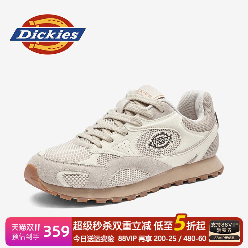 Dickies夏季网面透气厚底阿甘鞋