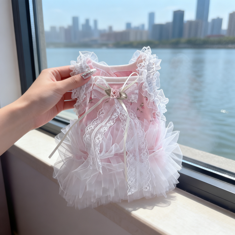 春夏洛丽塔公主裙狗狗猫咪衣服宠物服饰洋气小型犬千金风公主衣服