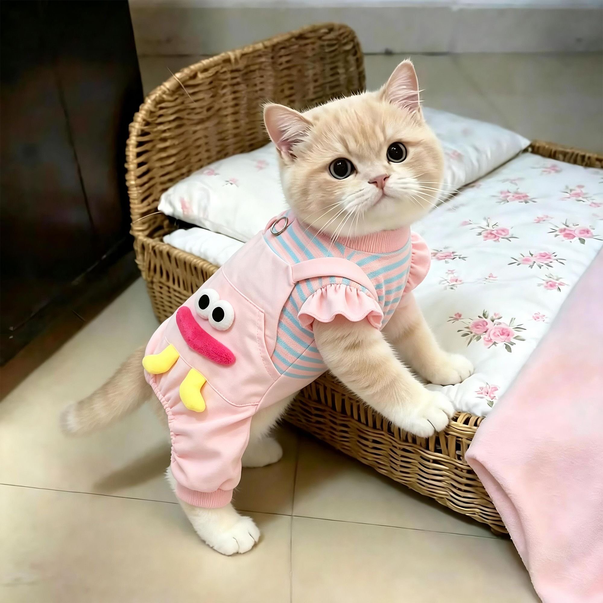 狗狗衣服秋冬款可牵引四脚衣宠物泰迪比熊保暖防掉毛小型犬打底衫