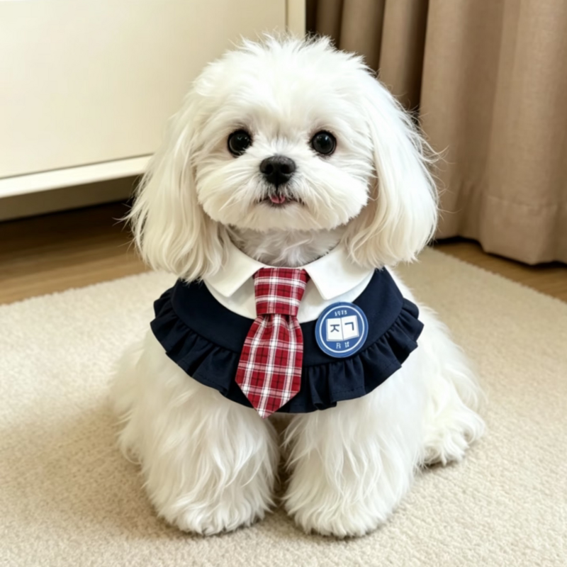 网红同款韩系狗狗宠物口水巾围兜西高地泰迪小大型犬猫咪装饰搭配