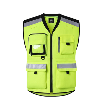 likai反光多口袋骑行服俱乐部荧光马甲户外骑行安全背心可印字