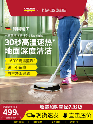 德国Kach家用高温高压便携式蒸汽清洗机杀菌除虱全屋清洁蒸汽拖把