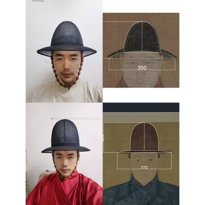 空青汉服 明代大帽汉服帽子首服男士帽子