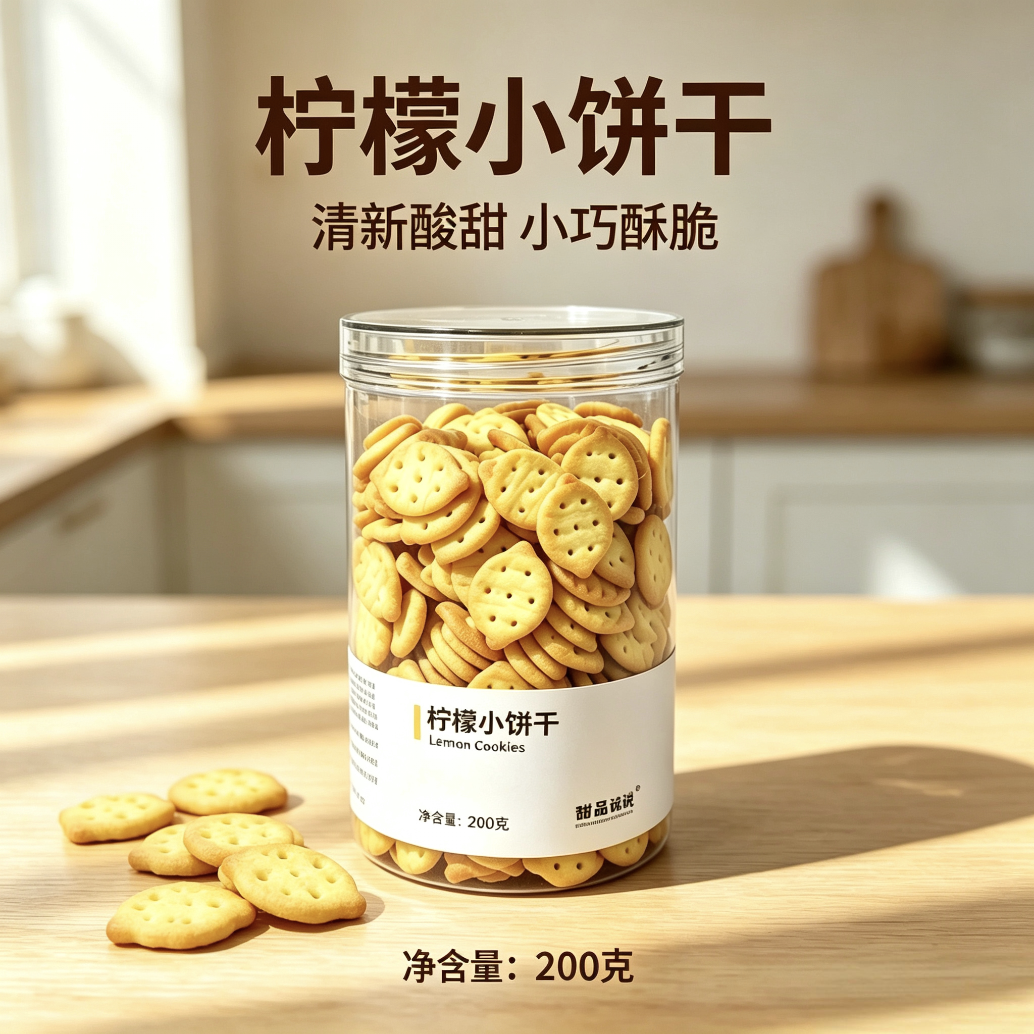 柠檬小饼干罐装追剧解馋小吃