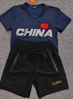 中国队夏季男女速干套装可定制