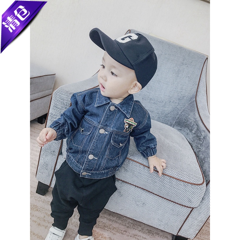 韩版牛仔外套纯棉童装
