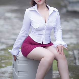 纯欲紧身收腰百搭衬衫女性感长袖衬衣设计感职业装秘书OL开衫上衣