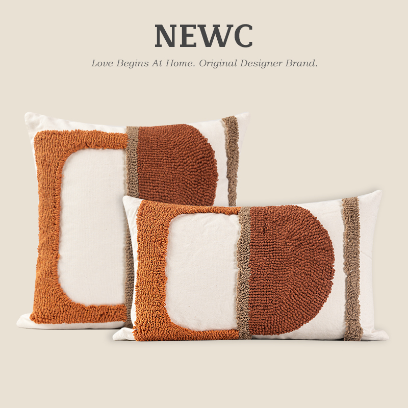 新宸优品轻奢几何绣花抱枕