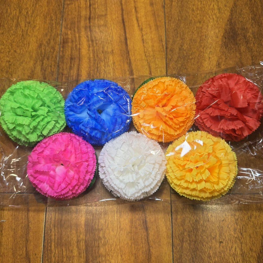 新款藏式仿真小绣球塑料装饰小荷花水上供水花(一包七朵)