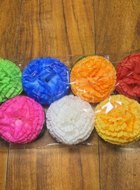 新款藏式仿真小绣球塑料装饰小荷花水上供水花(一包七朵)