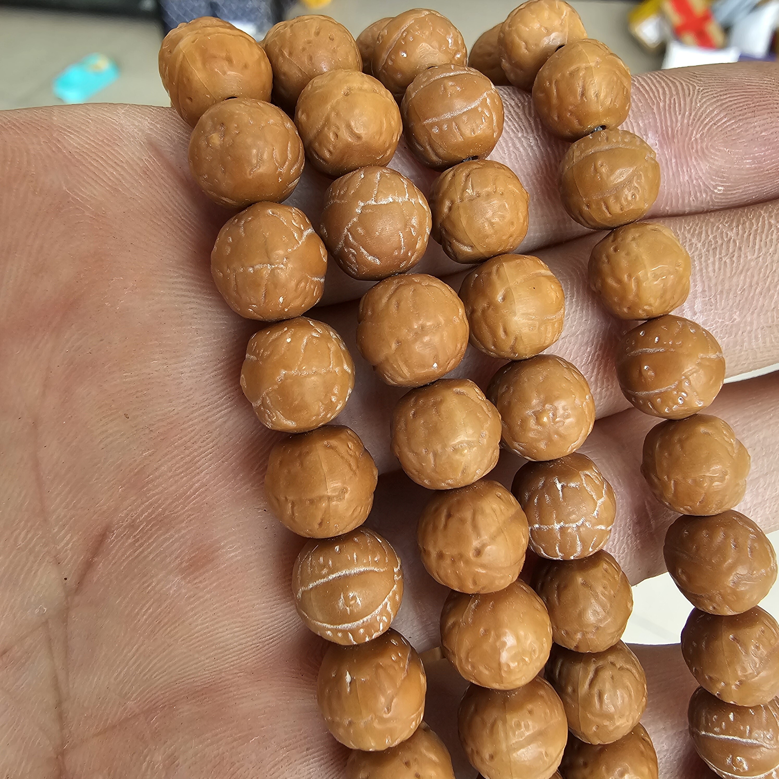 尼泊尔精品凤眼菩提籽 8mm 佛珠 念珠 每个眼睛都很饱满 结缘价