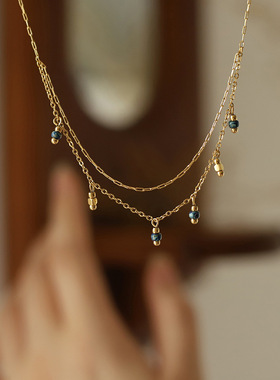 复古项链钛钢百搭十字链女