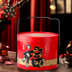 新款高档手提春节礼盒年货新年过年坚果零食干货特产包装盒空盒