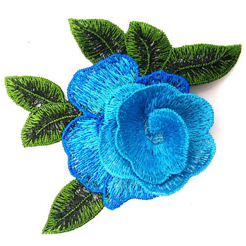 多色多层水溶立体绣花布贴