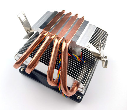 AVC 4铜管CPU散热器下压式1155 1150 AMD 小机箱超静音CPU风扇