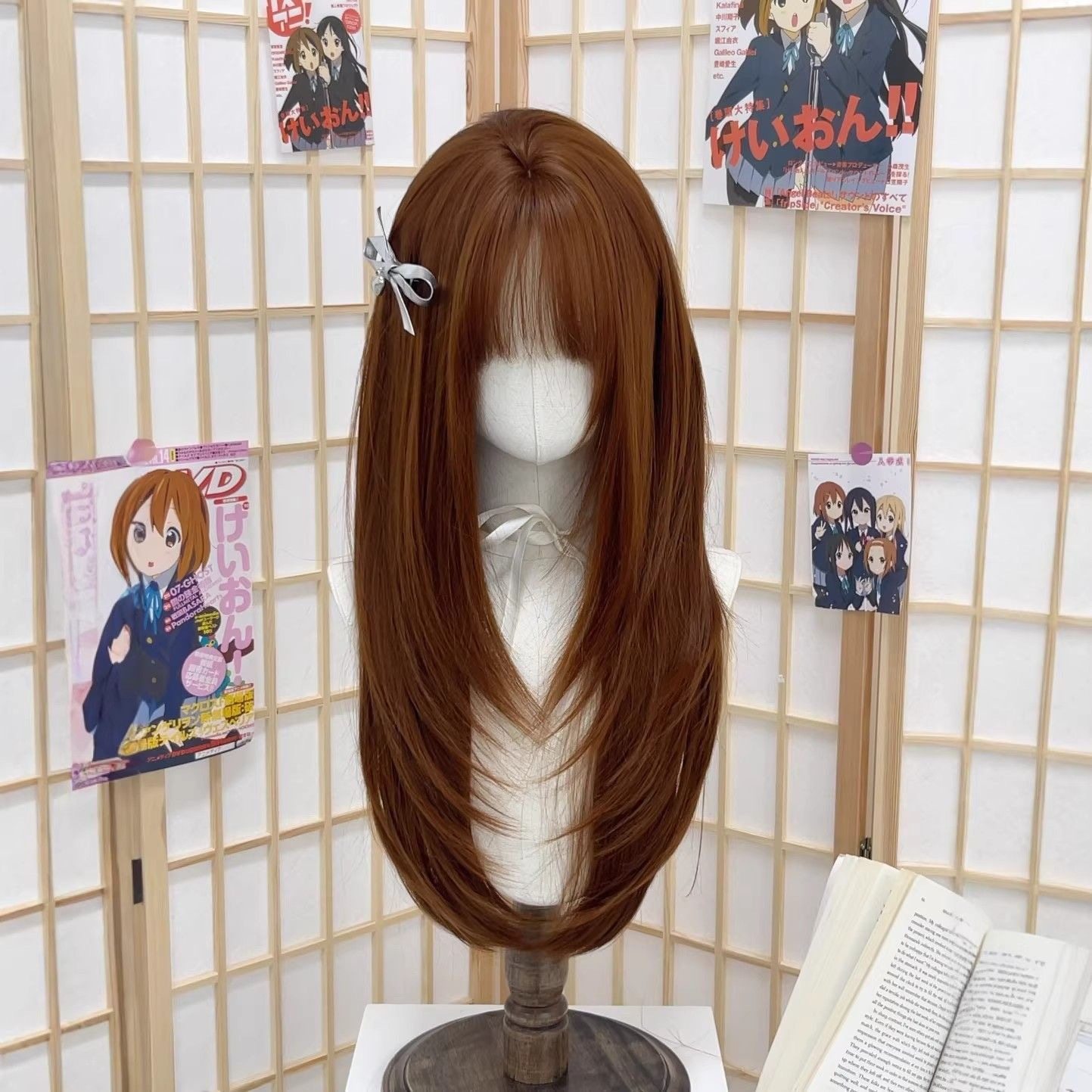 伪娘cos男变女装大佬假发古早感橘棕蓬松lolita男娘变装长发头套,美发护发/假发,日常整顶假发,淘宝优惠券,粉丝福利购,淘宝优惠卷