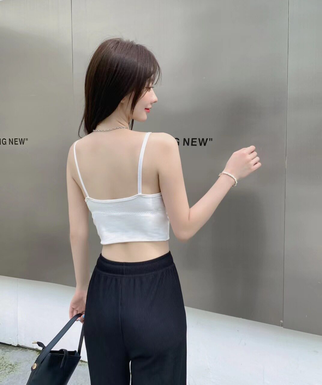 섹시한 깊은 V 메쉬 아름다운 백 튜브 탑 여장 남장 남성 속옷 캐미솔 여성 브라 바닥