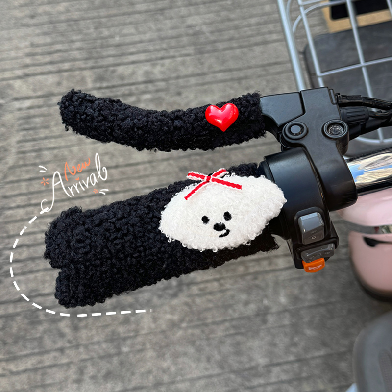 电动电瓶车手把套三轮车毛绒