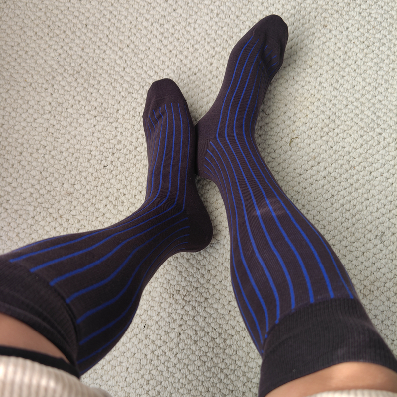 南南金吸汗男纯棉无骨中筒袜