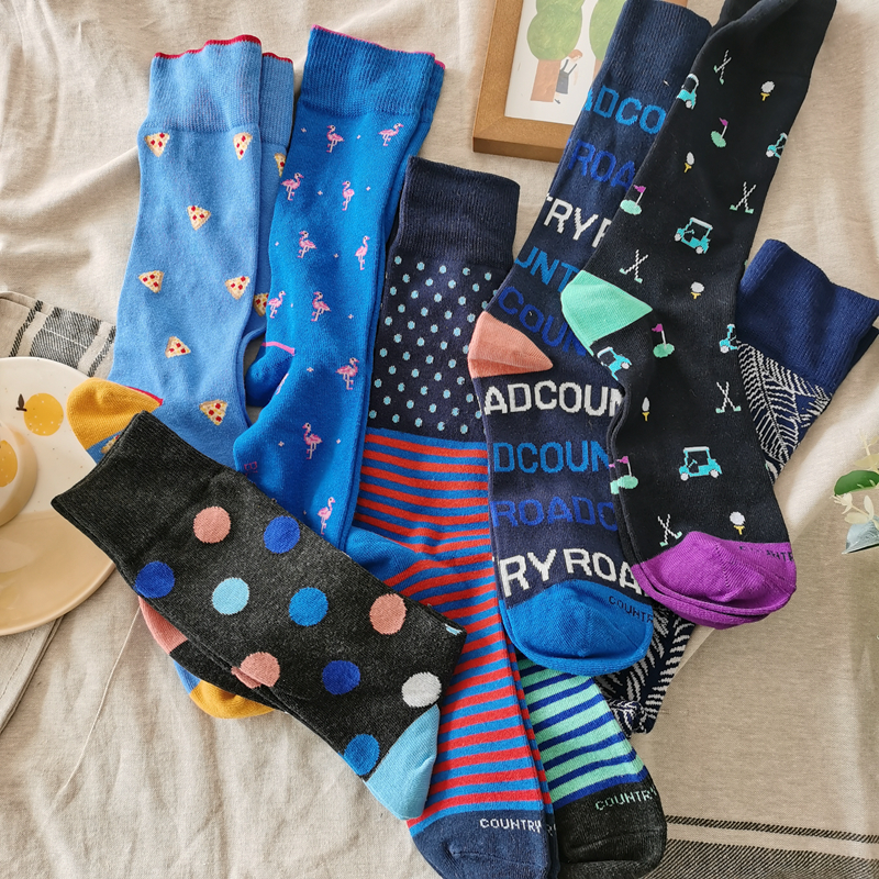 百搭四季动漫吸湿韩版学院风袜子