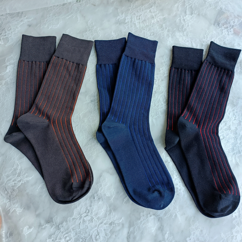 南南金吸汗男纯棉无骨中筒袜